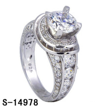 Factory Design Fashion Jewelry 925 Silver Ring with Diamond